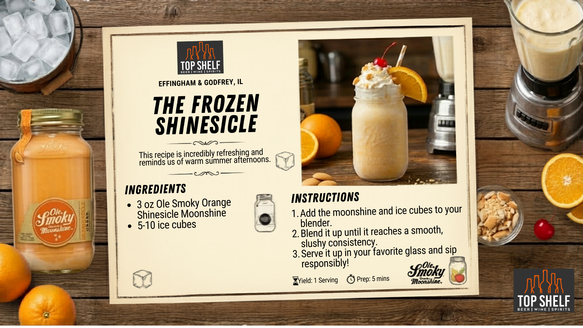 The frozen shinesicle. moonshine recipe