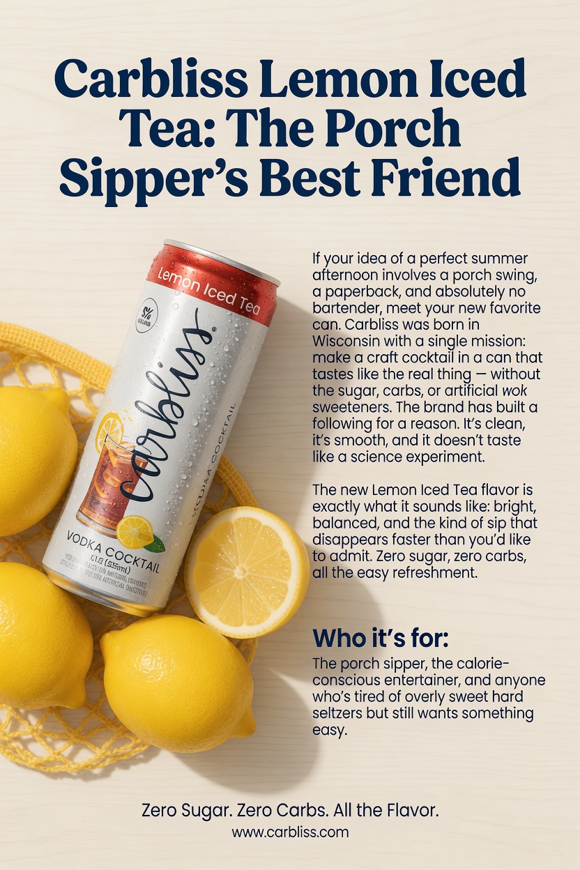 Carbliss Lemon Iced Tea