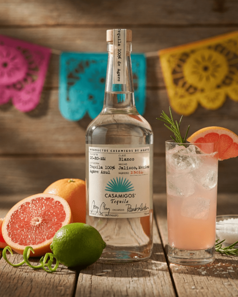 Tequila Blanco used for a margarita